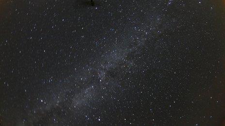 Night sky above Sark