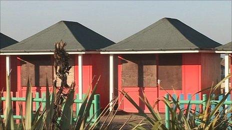 Mablethorpe beach huts