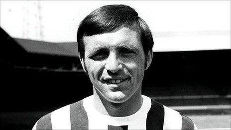 Jeff Astle the former West Bromwich Albion striker