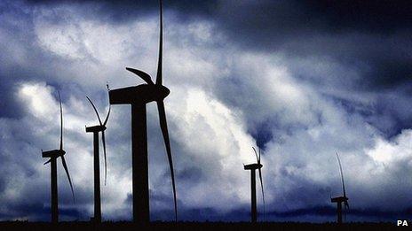 Beinn an Tuirc wind farm on Kintyre