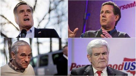 BBC composite of four Republicans