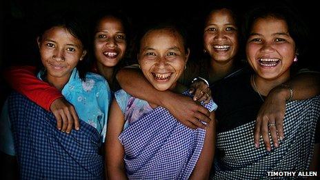 Khasi women smiling