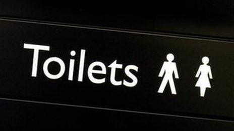 Toilet sign