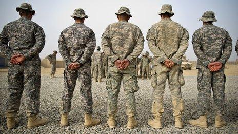 US soldiers of the 502nd Infantry regiment in Kandahar City, 5 December 2010