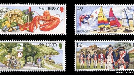 Jersey Post Visit Jersey stamps