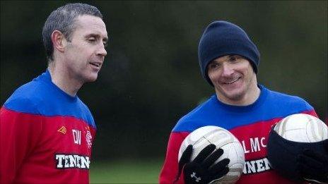 David Weir (left) will leave Rangers