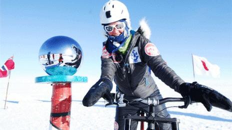 Helen Skelton at the South Pole