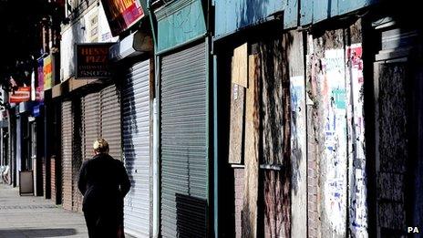 Empty shops in Hull