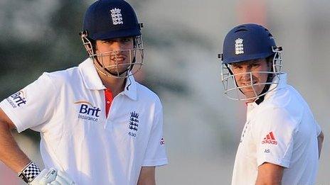 England captain Andrew Strauss and his vice-captain Alastair Cook