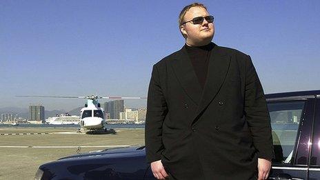 Kim Dotcom, founder of Megaupload