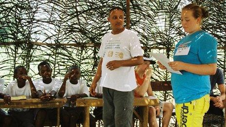 Chantelle Harris in Sierra Leone