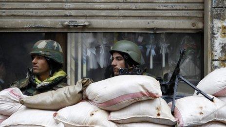 Syrian forces in Homs (23 January)