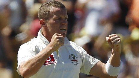 Australia seamer Peter Siddle