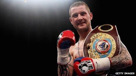 Scottish boxer Ricky Burns