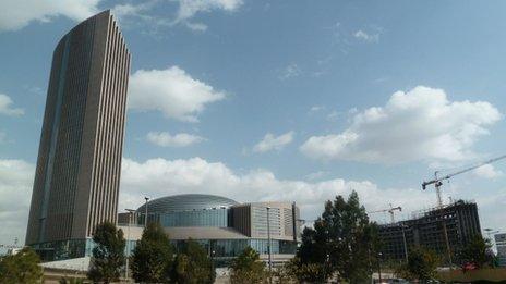 The new African Union headquarters in Addis Ababa