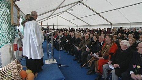 The memorial service in Hull