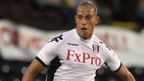 Fulham striker Bobby Zamora