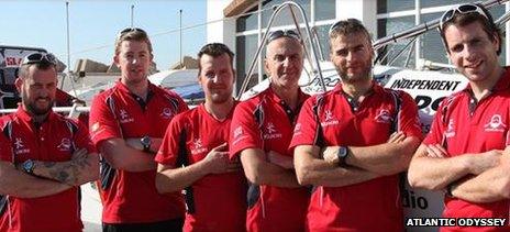 (l-r) Matt Craughwell, Aodhan Kelly, Simon Brown, Yaacov Mutnikas, Ian Rowe, and Mark Beaumont