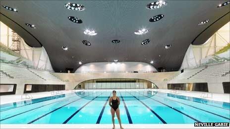 Bus driver at Olympic pool