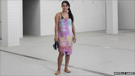 Bus driver at Olympic pool