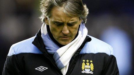 Manchester City boss Roberto Mancini