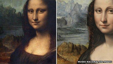 The Mona Lisa and the replica