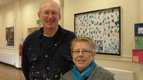 John Cook and Christine Hayden, two of the four trustees