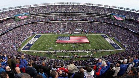 The MetLife Stadium in New York has a capacity of 82,500