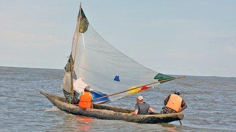 Fishing boat at sea