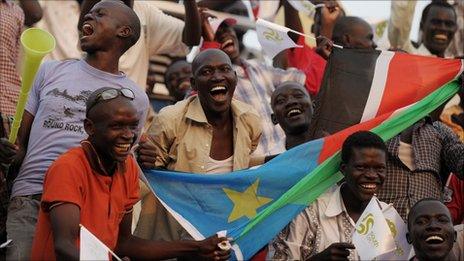 Fans of South Sudan