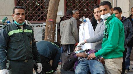 Field hospital near Tahrir Square (3 February)