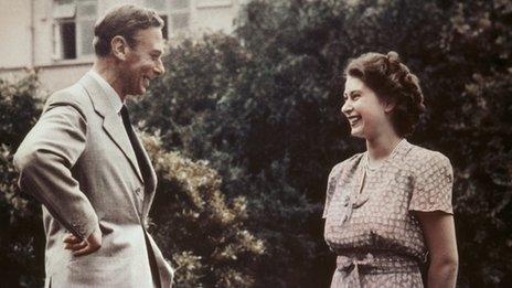 George VI with Princess Elizabeth