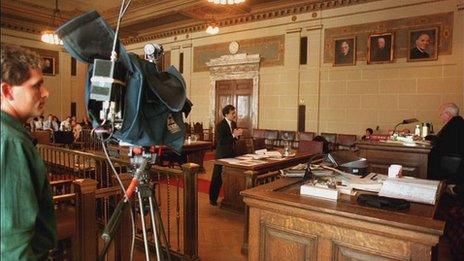 Camera in New York State courtroom