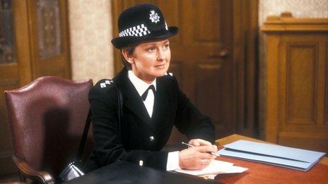 Anna Carteret as Inspector Kate Longton in police drama Juliet Bravo