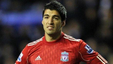 Liverpool striker Luis Suarez