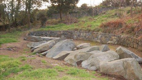 Neolithic gallery grave in Delancey Park, Guernsey