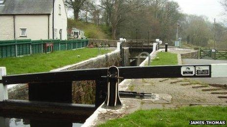 Lock on the Monmouthshire & Brecknock