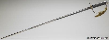 Investiture sword and scabbard, photo courtesy of The Royal Collection © 2012, Her Majesty Queen Elizabeth II