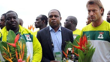 Zambia players and officials pay their respects