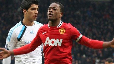 Luis Suarez, Patrice Evra
