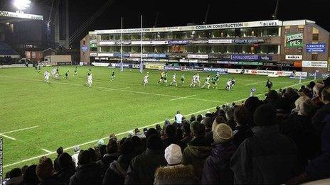 A crowd of 8,000 turned out to watch Cardiff Blues against Connacht on Friday night