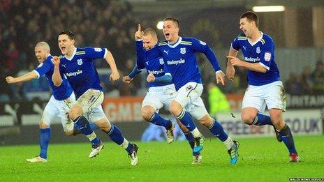 Cardiff players