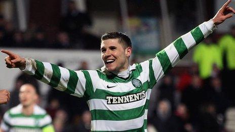 Celtic striker Gary Hooper