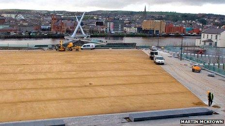 View from Ebrington parade ground