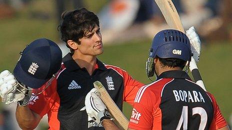 Alastair Cook and Ravi Bopara