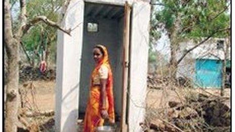 File picture of toilet in Indian village