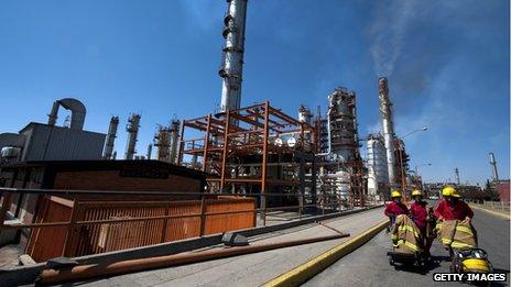 Mexican oil refinery