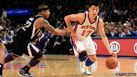 Jeremy Lin in action