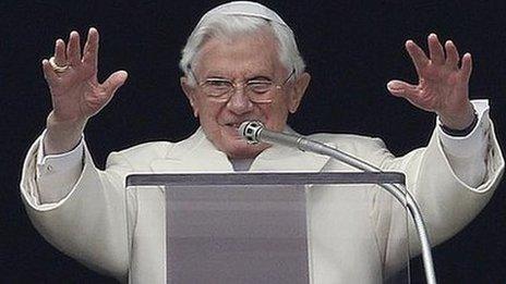 Pope Benedict - file pic