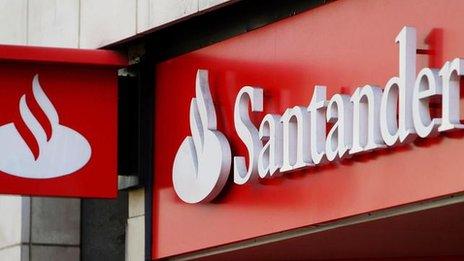 Santander sign